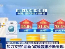 9月家用电器和音像器材类零售额增长20.5% 家电业抢抓机遇发展势头好