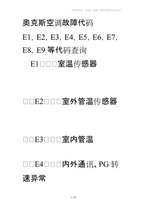 奥克斯变频空调p3是什么故障代码