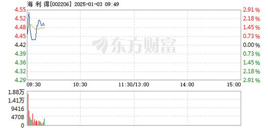 海利得1月6日快速反弹