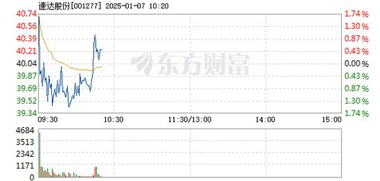 速达股份1月10日快速反弹